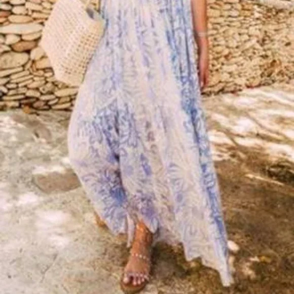 NWT FREE PEOPLE Tiers For You Maxi Slip